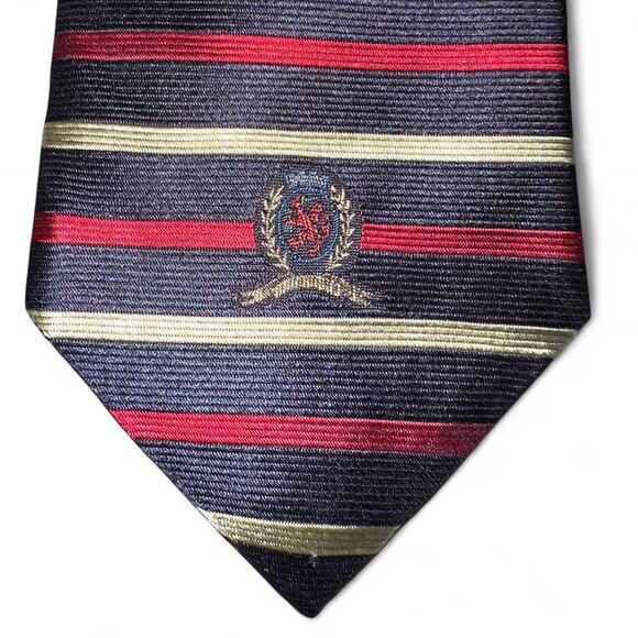 Tommy Hilfiger Striped Vintage Tie - Picture 2 of 5